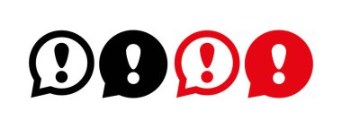 Beyaz arka planda dikkat levhası. Vektör simgesi.