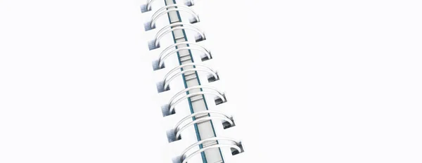 Notepad Metal Spiral Organizer Background — Stock Photo, Image