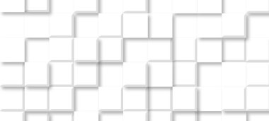 beyaz geometrik arkaplan katmanlarla oluşturuldu. 3B Görüntü