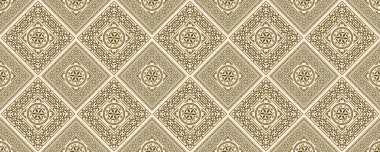 Antika desenli oryantal kart ve örtülü arka plan