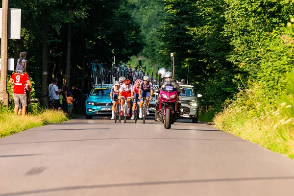 Porbka Bielsko Biala Polsko August 2021 Cyklistický Závod Tour Pologne — Stock fotografie