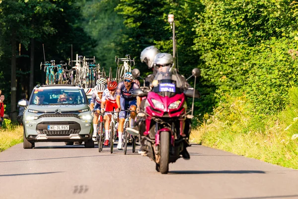 Porbka Bielsko Biala Polsko August 2021 Cyklistický Závod Tour Pologne — Stock fotografie