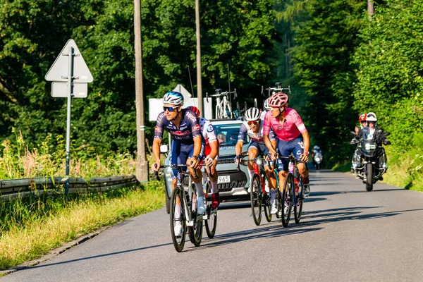 Porbka Bielsko Biala Lengyelország August 2021 Kerékpáros Verseny Tour Pologne — Stock Fotó