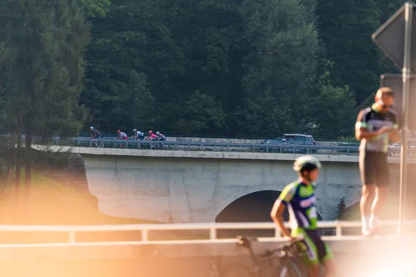 Porbka Bielsko Biala Poland August 2021 Cycling Race Tour Pologne — стоковое фото