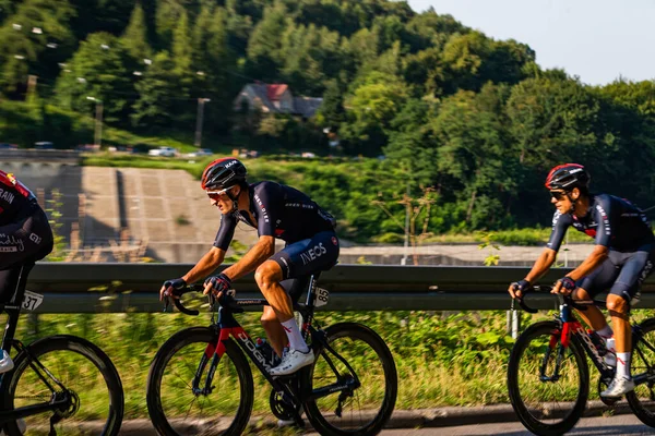 Porbka Bielsko Biala Polsko August 2021 Cyklistický Závod Tour Pologne — Stock fotografie