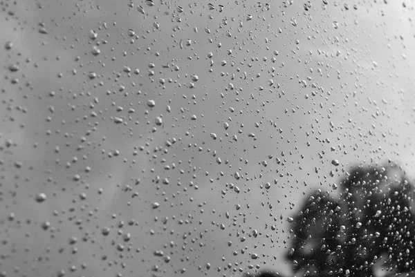 Fenêtre gouttes de pluie - Image stock — Photo