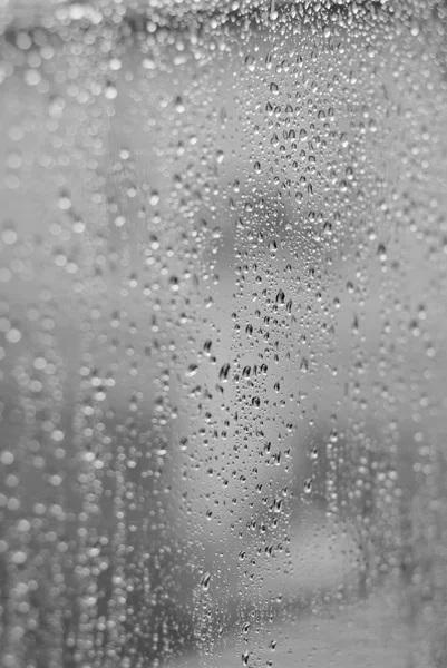 Janela gotas de chuva - Imagem stock — Fotografia de Stock