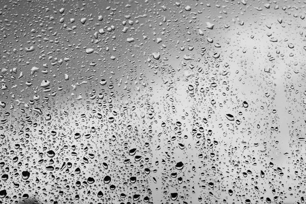 Venster regendruppels - Stock beeld — Stockfoto