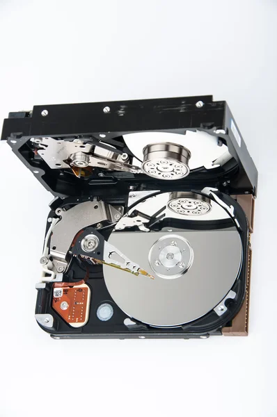 Two hard disk drives closeup — Stock Photo, Image