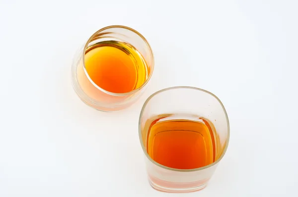 Dvě sklenice whisky — Stock fotografie