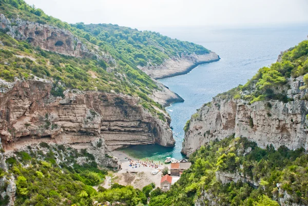 Güzel bay Vis Adası, Hırvatistan