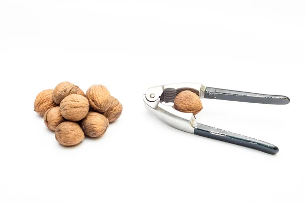 Skupina z vlašských ořechů s cracker — Stock fotografie