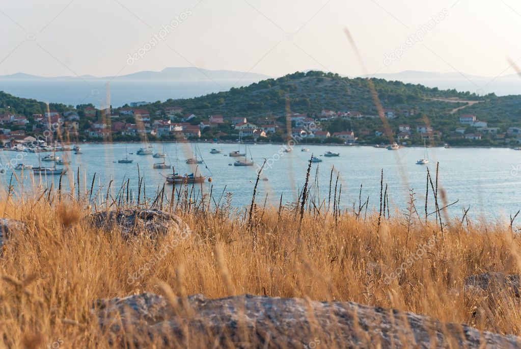 Photo of Murter. Beautiful city in Dalmatia, Croatia