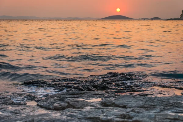 Puesta de sol sobre las Islas Kornati — Foto de Stock