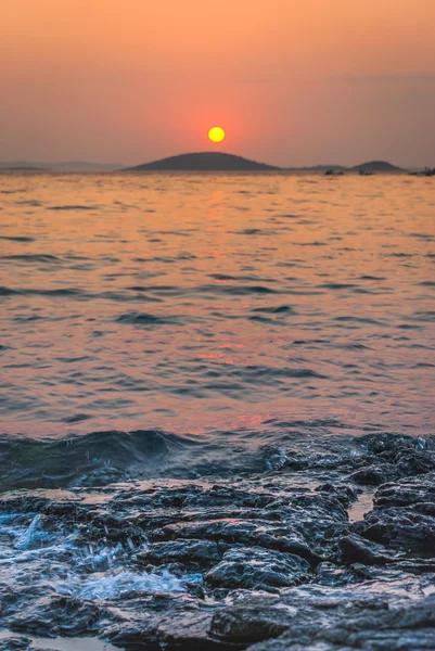 Coucher de soleil sur les îles Kornati — Photo