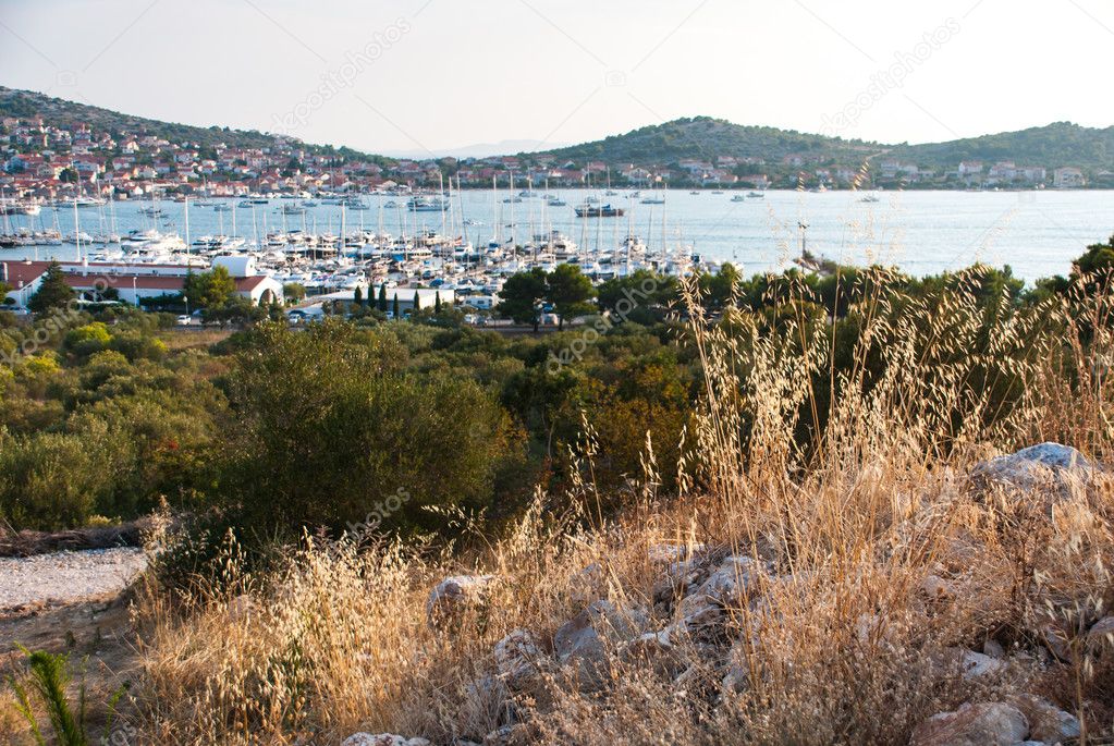 Photo of Murter. Beautiful city in Dalmatia, Croatia