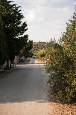 Hırvatistan'daki taş yol