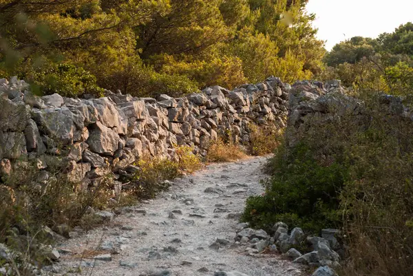 Caminho de pedra na Croácia — Fotografia de Stock