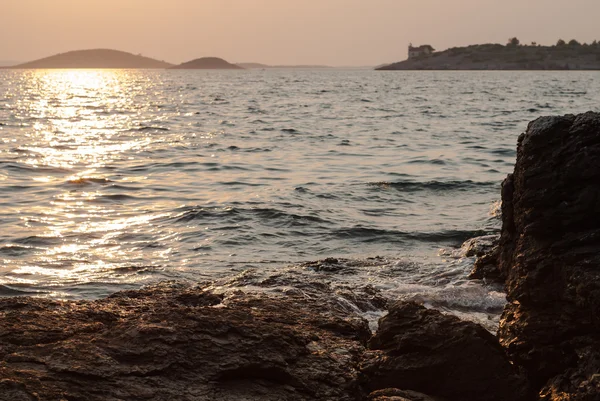 Coucher de soleil sur les îles Kornati — Photo