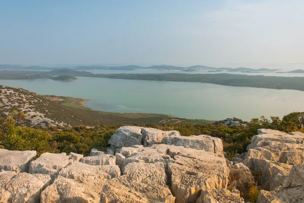 Lago Vransko e islas Kornati — Foto de Stock