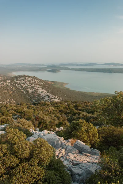 Lago Vransko e islas Kornati — Foto de Stock