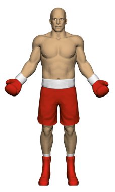 Gerçekçi boksör eldivenleri ile