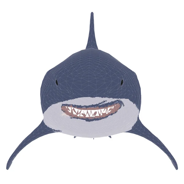 Ilustração vetorial de um tubarão — Vetor de Stock