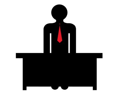 İşadamı yakınındaki bir tablo