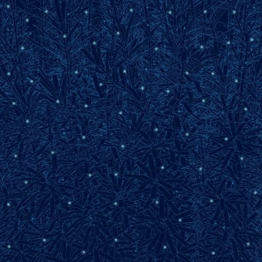 Koyu bir zemin üzerinde parlayan ışıklarla birlikte mavi çizgilerin birçok dış hatları. Vektör illüstrasyonu