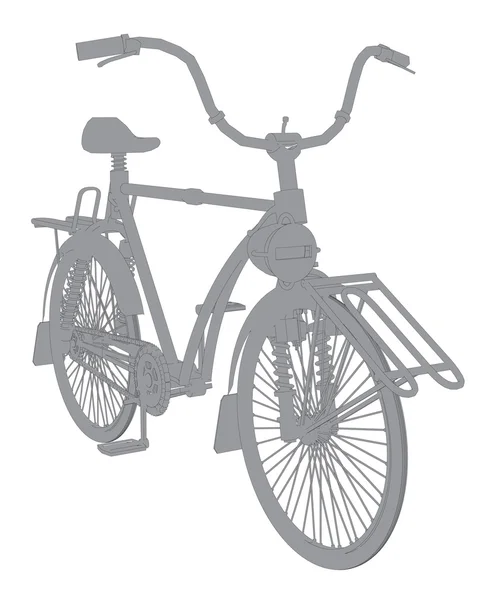 Oldtimer-Fahrrad — Stockvektor
