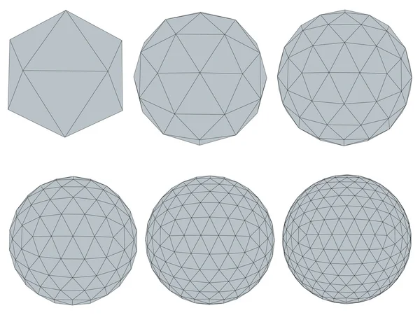 Комплект со сферами — стоковый вектор