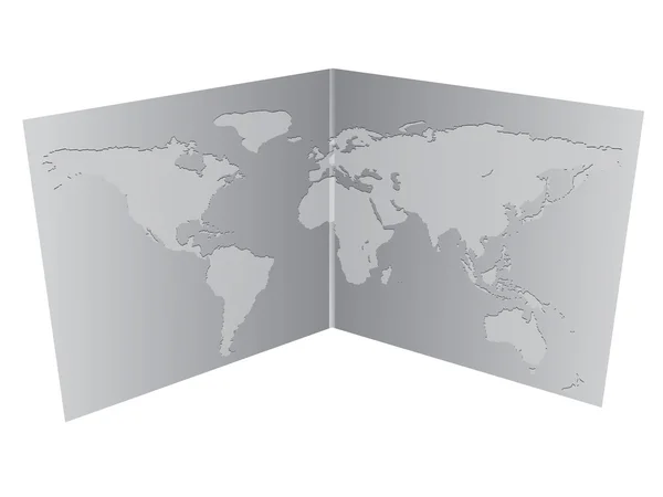 Carte du monde — Image vectorielle