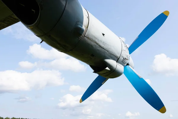 Wing Propellers Civilian Old Aircraft — Stock Photo, Image
