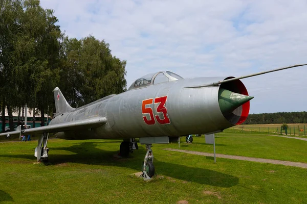 Minsk Bielorrússia Setembro 2020 Velho Desativado Avião Militar Soviético — Fotografia de Stock