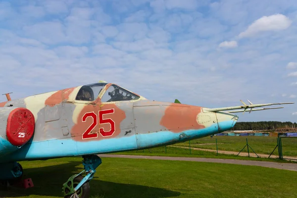 Minsk Bielorrússia Setembro 2020 Cockpit Uma Antiga Aeronave Militar Soviética — Fotografia de Stock