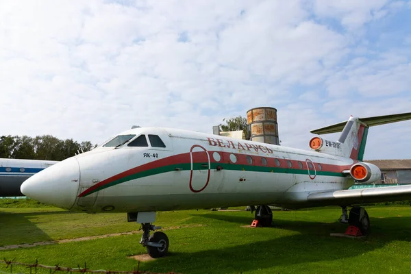 Minsk Bielorrússia Setembro 2020 Velho Passageiro Soviético Avião Civil — Fotografia de Stock