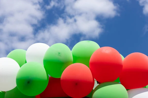 Multicolored Balloons City Festival Holiday Concept — Stock Photo, Image