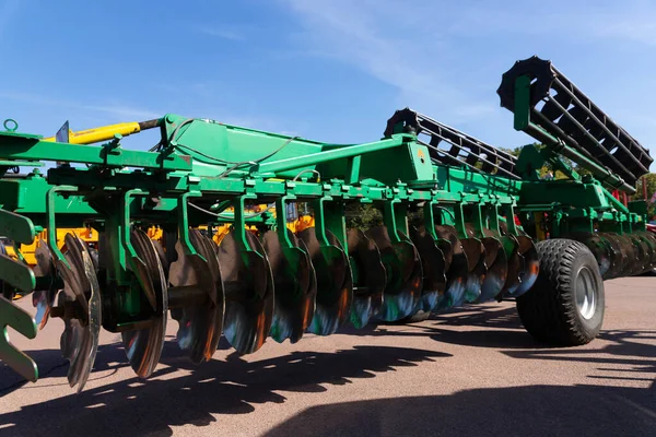 Exposición Nuevos Tractores Cosechadoras Maquinaria Agrícola Equipos —  Fotos de Stock