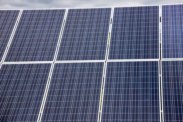 Painel Solar Energia Solar Economia Verde Ecologia — Fotografia de Stock