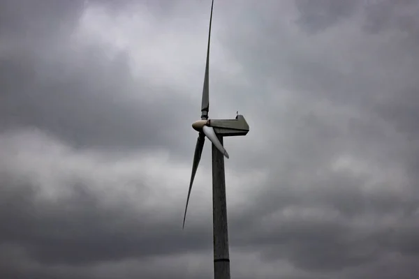 Turbinas Eólicas Moinhos Com Fundo Celeste Energia Eólica Conceito — Fotografia de Stock