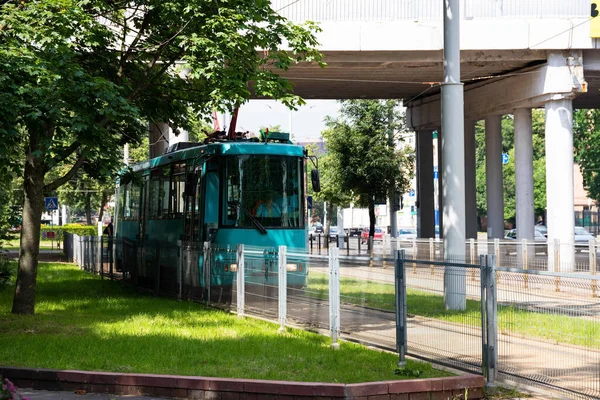 Tranvía Urbano Moderno Transporte Público Idea Negocio — Foto de Stock