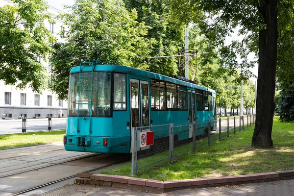 Tranvía Urbano Moderno Transporte Público Idea Negocio — Foto de Stock