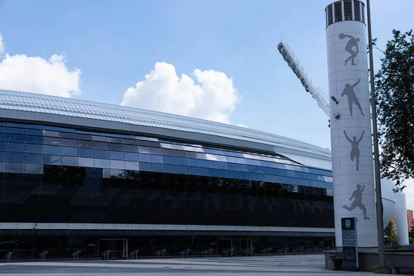 Здание Стадиона Городе Спортивная Концепция — стоковое фото