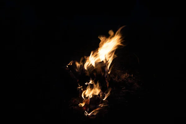 Tűz Tűz Füst Természet Hátterében — Stock Fotó
