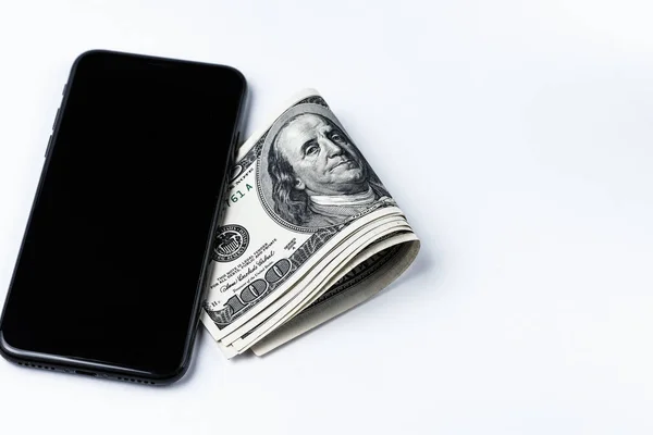 Smartphone Dollars Mobile Payment Concept — Stock Photo, Image