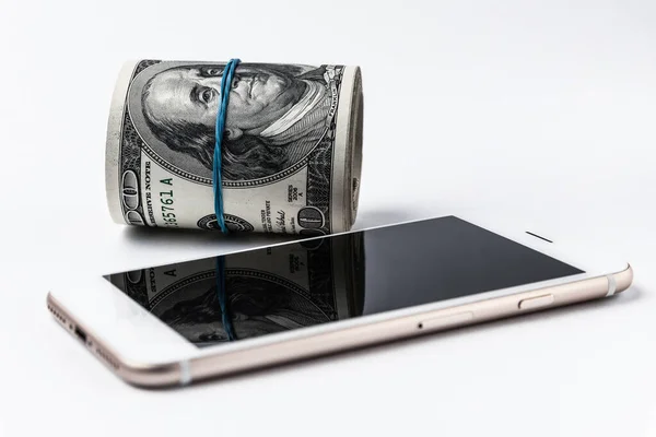 Smartphone Dollars Mobile Payment Concept — Stock Photo, Image