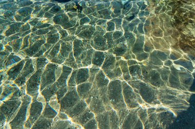 Denizin arka plan yüzeyi. Temiz su.