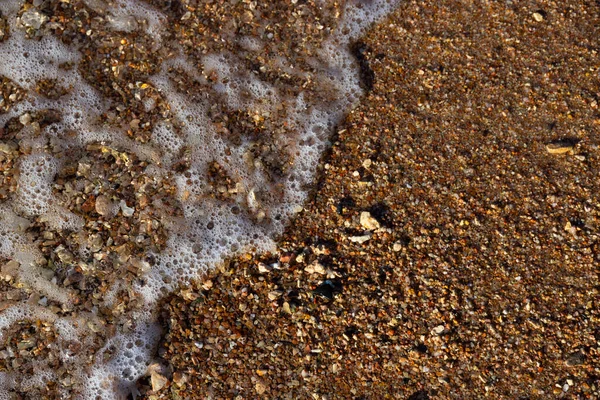 Sanfte Welle Des Meeres Sandstrand — Stockfoto