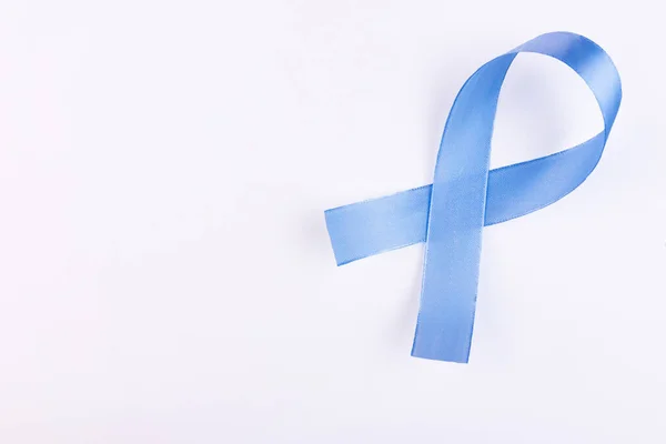 Cinta Azul Simbólica Conciencia Del Cáncer Próstata Salud Los Hombres — Foto de Stock