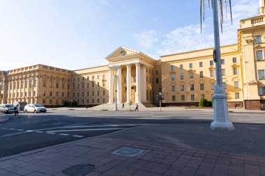 MINSK, BELARUS - 26 Ekim 2020: Belarus Cumhuriyeti Devlet Güvenlik Ajansı, Devlet Güvenlik Komitesi, KGB, ulusal istihbarat.